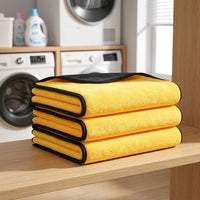 Thick Microfibre Cloth and Coral Fleece Car Drying Towel, Absorbent Microfibre Cloth for Car Drying Towel for Home