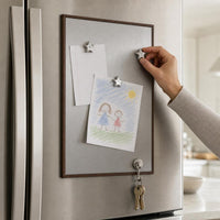 Magnetic Stainless Steel Board with Aluminum Alloy Frame for DIY Photo Wall Decor
