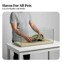 Turtle Basking Perch Realistic Stone Appearance Reptile Cave Easy to Clean Tortoise Resting Rock for Turtles, Small Reptiles
