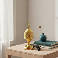 Electric Scent Warmer Ornate Metal Scent Warmer Decorative for Living Room, Home, Prayer