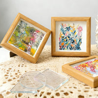 3 Pieces Easy to Clean Gel Press Set DIY Craft Gelatine Printing Board Kit for Classroom