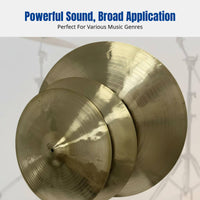Impact Cymbal for Drum Set, Handmade Brass, Powerful Sound, Multiple Sizes
