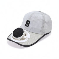 Solar Fan Hat UPF50plus Rechargeable Fan Cap Cooling Baseball Cap Breathable for Gardeners, Yard Work, Fishing