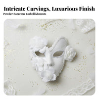 Feather Decoration full-coverage Feathered face covering glitter Design Ornate Carnival-& design face covering Intricate features Costume Accessory Mysterious Look for Womale individuals, grown-ups, Stage Performance, promale individualsade