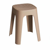 Thickened Stool Space-Saving Stackable Stool Smooth Edges for Living Room, Washroom