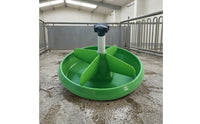 Piglet Feed Trough Hanging Round Piglet Feeder Baby Pig Feeder Divided Plastic for Piglets, Farrowing Crates, Farms