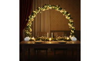 Freestanding Table Arch Stand with Bases Tabletop Arch Stand Curved Photography Backdrop Station Background Stable for Dessert Tables, Weddings