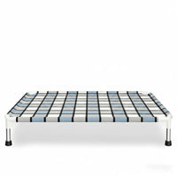 Year-Round Elevated Dog Bed Removable Washable Raised Pet Bed Stainless Steel Frame Raised Pet Cot for Indoor