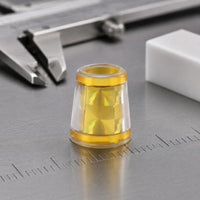 10 Pieces Diamond Pattern Ferrule Easy to Install Gilded Golf Ferrule Decorative Golf Club Shaft Caps