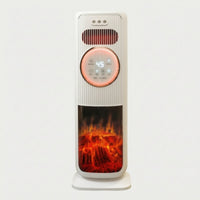 2-in-1 Column Heater with Mister Year-Round Column Fan Heater Slim Misting Fan Vertical for Living Room