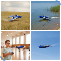Expanded Polypropylene Foam Fixed-Wing RC Aircraft Crash-Resistant RC Airplane Lightweight Airplane with Controller Control Long-Lasting for Beginners