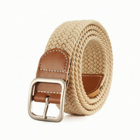 Braided Elastic Belt Comfortable Braided Stretch Belt Stylish Soft for Jeans, Everyday Wear