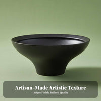 No-Hole Planter Pot Vintage Design Ceramic Soilless Bowl High-Temperature Fired Lichen Micro-Landscape Dish for Home Stylists, Living Room, Bookshelf