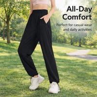 Joggers for Women UK with High Stretch Material for Running and Gym, Moisture Wicking Straight Leg Wide Athletic Pants