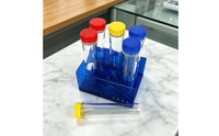 Test Tube Set with Rack Young Learner-Friendly Test Tubes with Rack Shatter-Resistant Science Experiment Kit for Students, Kids, Homeschool