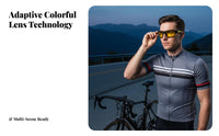 Windproof Cycling Proceed Ggles Full-Coverage Cycling Glasses Polarized Sport Sunglasses Glare-Reducing for Men, Skiing, Hiking