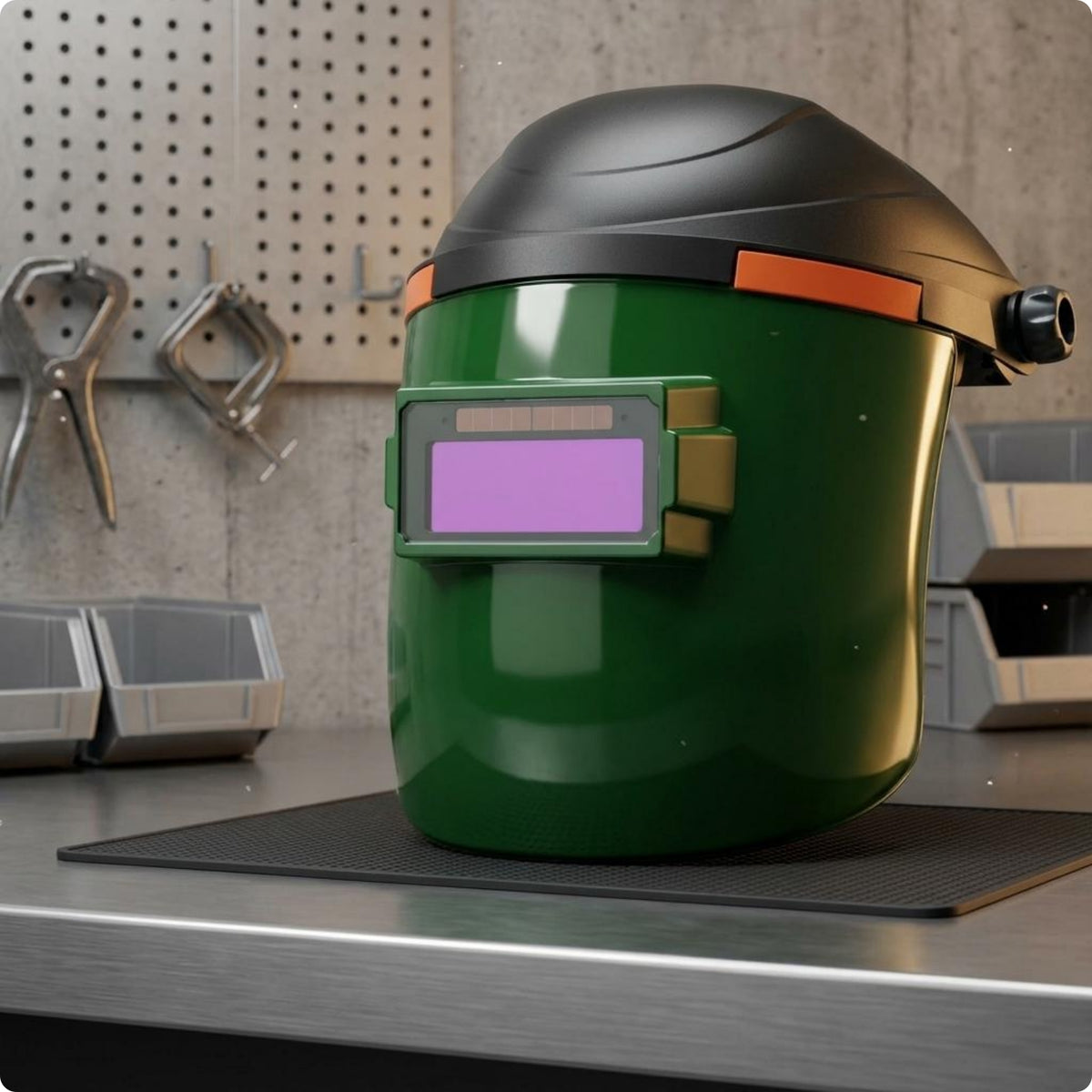 Self-Darkening Metal-Joining Helmet Eye Protection Full Face Visor Glare-Reducing Work Equipment