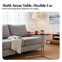 Nordic Design Adjustable C-Frame Table Minimalist Design Adjustable C-Shaped Table Multi-Functional Home Furniture Space-Saving for Apartment Dwellers, Homeowners, Students, Living Room, Bedroom, Balcony, Small Areas