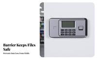 Anti Cabinet Combination Lock Information Security Cabinet Large Capacity Multi-Drawer Media for Archivists, Archive Room, Home, Closet