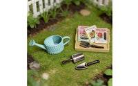 Miniature Garden Tools Realistic Miniature Gardening Watering Pot Set Model Toy Dollhouse Gardening Kit for 14+