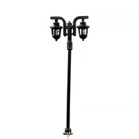 Realistic Intricacy Mini Street Light Model Decorative Miniature Street Lamp Vintage Design Miniature Lamp Post Sturdy for Dollhouses