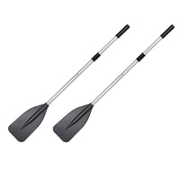 Aluminum Boat Paddles 2-Piece Two-Stage Paddles Lightweight Paddle with Aluminum Shaft for Inflatable Boats, Fishing Kayaks