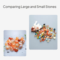 Natural Chalcedony Decorative Stones, Mixed Colors, Polished