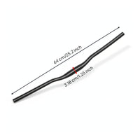 One-Piece Cycle Bar Lightweight Sturdy Mountain Bike Riser Handlebar 31.8mm Bike Handlebar Sand-Black