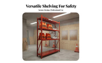 High Load Capacity Heavy Duty Storage Rack Easy Assembly Heavy Duty Shelving Unit Expandable System Industrial Steel Shelving Rust Resistant for Business Owners, Warehouse Workers, DIY Enthusiasts, Stockroom, Workshop, Basement