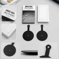 Billiard Aiming Practice Sticker for Eight-Ball and Nine-Ball, Imaginary Ball Training Aid for American and English Pool Tables