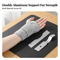 Wrist Brace with Metal Lightweight Design for Office Work, Athletes