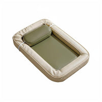Breathable Material Cooling Pet Bed Reversible Design Cooling Pet Mat Non-Slip Bottom Washable Cat Bed Pressure Relief for Cats, Dogs, All Seasons, Summer