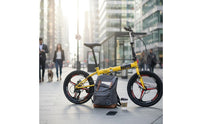 20 Inch Folding Bike Lightweight 7-Gear Folding Bike Disc Brakes Portable Travel Bike for Commuters, Students, City, Travel, University Grounds
