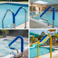 Non-Slip Pool Handrail Cover Cool-Feel Pool Handrail Cover with Hook and Loop Heat Resistant Anti-Scald for Hot Tub