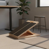 Wooden Slant Board Stable Base Wooden Calf Stretcher Non-Slip Surface Adjustable Slant Board for Restorative Users, Beginners, Home, Gym