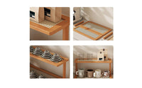 2-Tier Organizer Shelf Stable Structure 2-Tier Wooden Organizer Easy Assembly Desktop Storage Rack for Cabinet, Washroom, Office