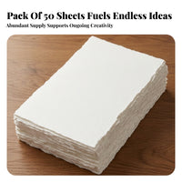 50 Pieces Paper with Textured Finish