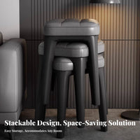 Stackable Molded Plastic Side Chair Minimalist and design Household Furniture Thickened Construction stackable Seat Modern Design for Restaurant Owners, Office Managers, Dining Room, Kitchen, Classroom, Balcony