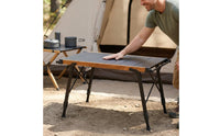 Camping Table Lightweight Aluminum Foldable Camp Table Easy to Pack for Campers, Picnickers, Picnic
