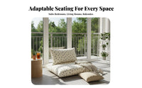 cleanable Cover Adjustable Floor Lounger Multi-Position Adjustable Lounger Foldable Design Indoor Furniture Thick Soft Padding for Apartment Dthe brandllers, Students, Living Room, Bedroom, Balcony, Small Spaces