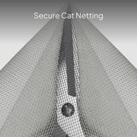 Indoor Pet Gate Mesh Barrier, No-Drill Installation
