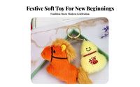 Horse Soft Toy Cute Design Stuffed Horse Pendant Soft and Cuddly Soft Horse Figure Stuffed Pendant for Astrology Collectors, Teenagers, Keys