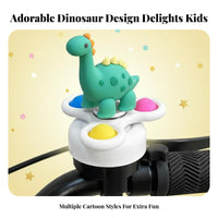 Kids Cycle Alert Piercing and Clear Sound Dinosaur Bike Alert Kids Bike Alert Decorative Easy to Install for Boys, Scooters