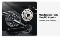 Cycle Crankset and Freewheel Set Universal Mountain Bike Crankset Cassette Kit Bike Chainring and Cassette Kit