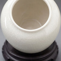 Plant Pots for Indoor Display, Semi-Handmade Ceramic Bonsai Pot for Home Office Decor, Classical Style with Drainage Hole, 5.8cm