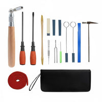 16 Pieces Piano Tuning Tool Set Professional Quality Piano Maintenance Toolkit Organized Storage Case for Music Studio Supplies