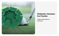 Golf Putting Cup Compact and Lightweight Flocked Putting Disc Versatile Placement Portable Golf Practice Cup for Beginners, Home, Office