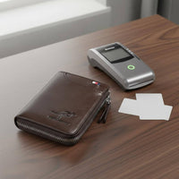 Large Capacity Radio Frequency Identification Blocking Wallet Compact Size Bifold Security Wallet