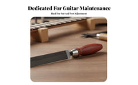 Long-Lasting High-Carbon Steel Guitar Fret File Ergonomic Grip Guitar Nut File Cuts Quickly and Smoothly for DIY Hobbyists, Fretwork