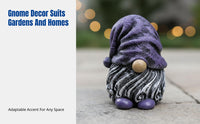Garden Gnome Sculpture, Resin Cartoon Dwarf Decor for Yard, Home, Christmas, Assorted Colors